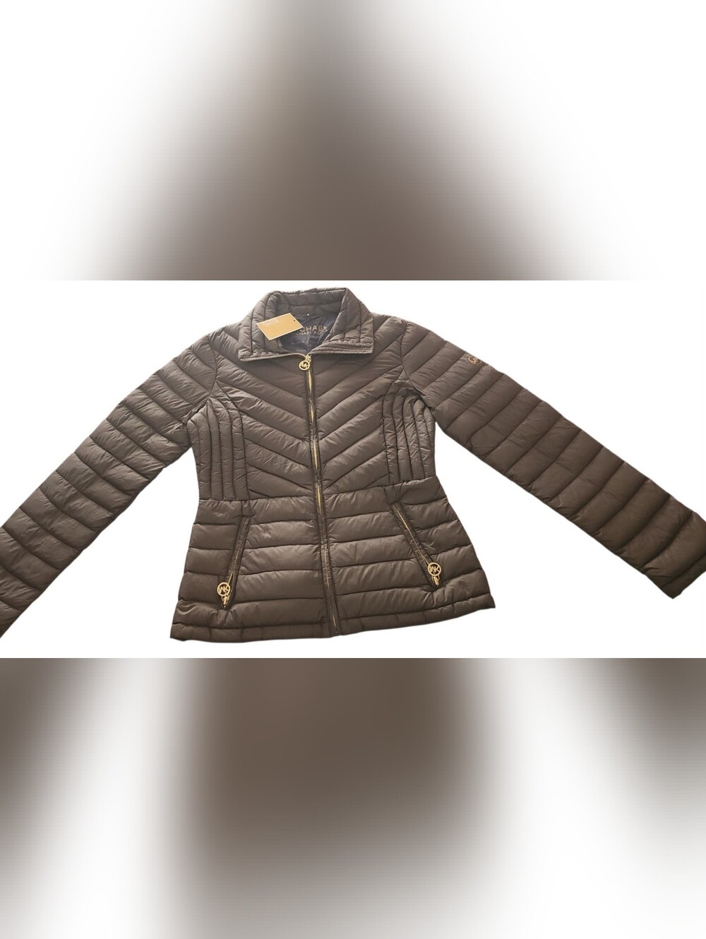 Michael Kors Olive Green Puffer-Style Outerwear Jacket